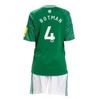 Koszulka piłkarska Newcastle United Sven Botman #4 Strój wyjazdowy dla dzieci 2025-26 tanio Krótki Rękaw (+ Krótkie spodenki)